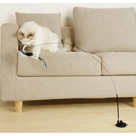 Zabawka dla Kota Kotów Ruchoma Wędka z Przysawką PURLOV