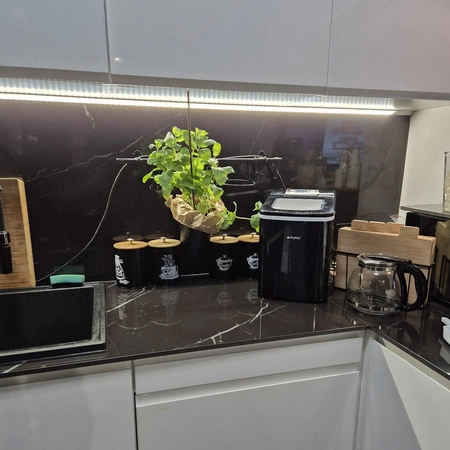 Kostkarka do Lodu Domowa Maszyna do Kostek Ekspresowy Lód 12 kg Wyświetlacz RUHHY