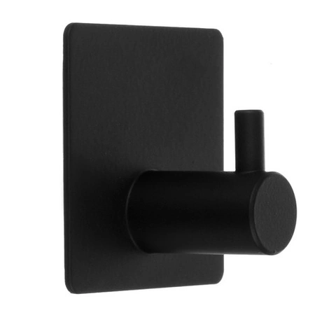 Wieszak na Ręczniki Łazienkowy Loft Czarny Metalowy Uchwyt Ścienny 4 sztuki RUHHY