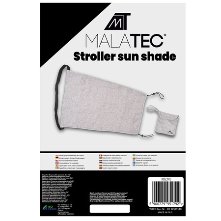 Daszek Przeciwsłoneczny do Wózka Osłonka Osłona Żagiel Ochrona Wodoodporny MALATEC