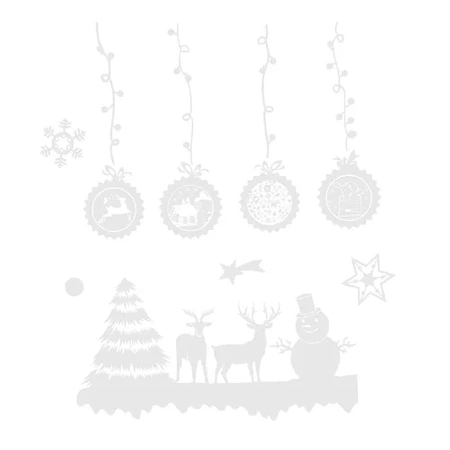 Naklejki Świąteczne na Okno Szybę Śnieżynki Święta Ozdoby Samoprzylepne XXL SUPERCENA RUHHY