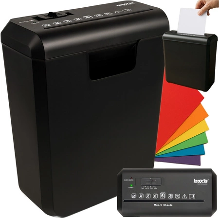 Niszczarka do Papieru Dokumentów Kart Automatyczna Mocna Wydajna 10L P-2 Izoxis 26136