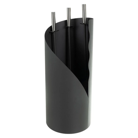 Przybory Kominkowe Akcesoria do Kominka Pieca Loft Stalowe Zestaw + Stojak Kaminer 25970