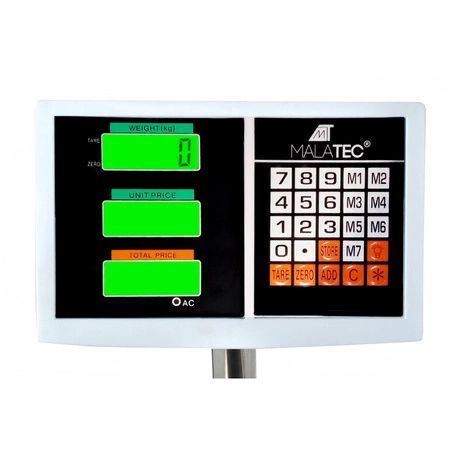 Waga Magazynowa Elektroniczna LCD Platformowa Dokładna Towarowa Platforma MALATEC