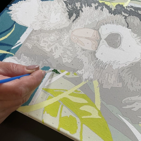 Malowanie po Numerach Obraz 40x30 Zestaw do Malowania na Prezent Ramie DIY MAALEO