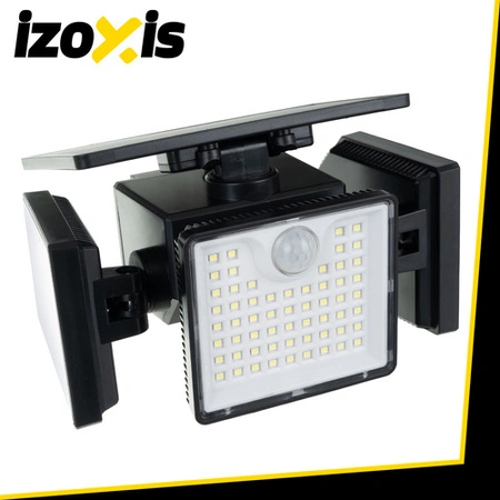 Lampa solarna Ogrodowa IZOXIS 167LED 500lm Pilot Czujnik Ruchu Zmierzchu 24633