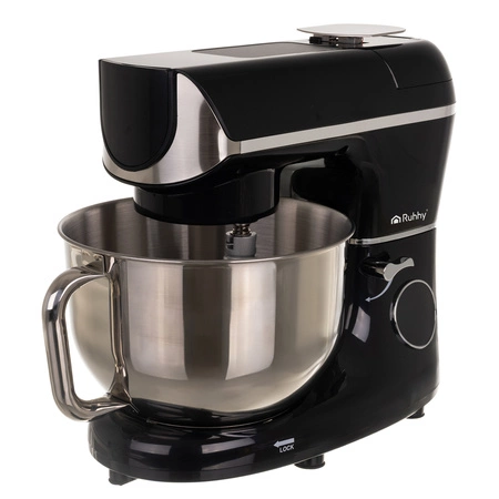 Robot Planetarny Kuchenny z Podgrzewaną Misą 5,5L Waga Timer Akcesoria Ruhhy 25729