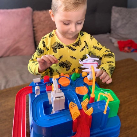 Tor Przeszkód Interaktywny dla Autek Zjazd Samochodowy + Auta Gra w Autka KRUZZEL