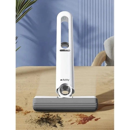 Mop Mini Płaski z Wyciskaczem do Mycia Okien Półek Przenośny + 2 Nakładki RUHHY