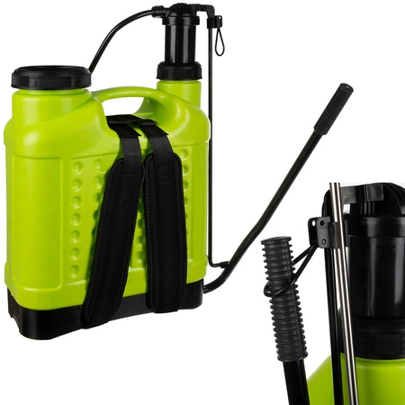 Opryskiwacz Ciśnieniowy Ręczny Ogrodowy Długi Zasięg Lanca + Wąż 170cm 16l Gardlov 25569