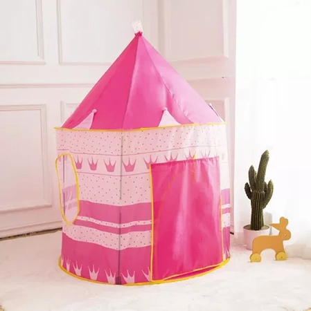 Namiot dla Dzieci Domek Zamek do Domu Ogrodu Pokoju Pałac Ogrodowy Duży Róż KRUZZEL