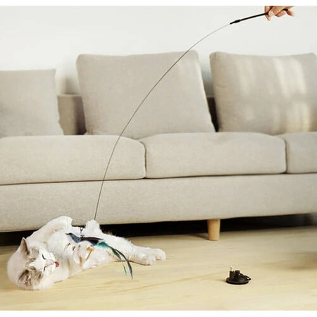 Zabawka dla Kota Kotów Ruchoma Wędka z Przysawką PURLOV