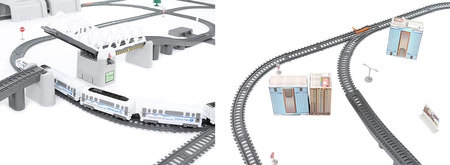 Kolejka Elektryczna Duży Tor Pociąg Lokomotywa 9m KRUZZEL