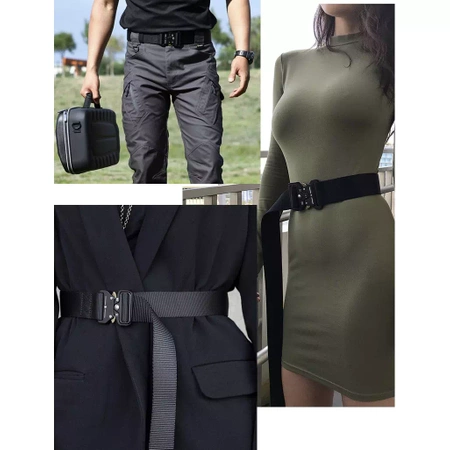 Pas Taktyczny Militarny Wojskowy Survival + Klamra TRIZAND