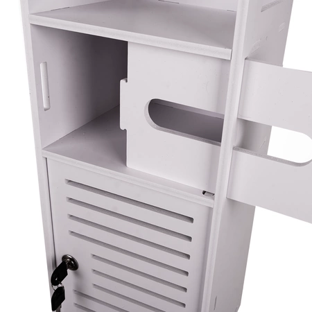 Szafka Łazienkowa Stojąca Uchwyt na Papier Toaletowy Regał Słupek na Klucz Ruhhy 25763