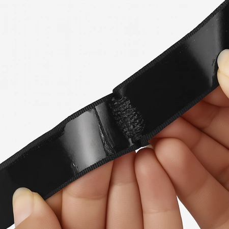 Taśma Rzep z Klejem Samoprzylepna 50 mm Czarny 5 mb Zestaw Haczyk Pętelka Ruhhy 25806