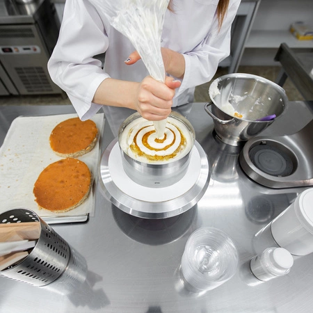 Rant do Tortu Regulowany 16-30cm Cukierniczy Tortownica Obręcz Forma h=20cm RUHHY