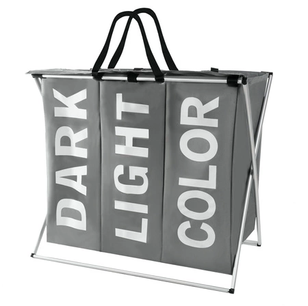 Kosz na Pranie Bieliznę Pojemnik Duży aż 3 Komory RUHHY