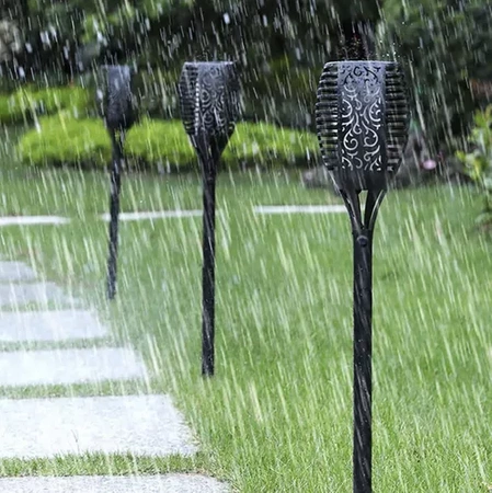 Lampa Solarna Pochodnia LED Efekt Płomień Ogień Płomienia Ogrodowa Wbijana GARDLOV