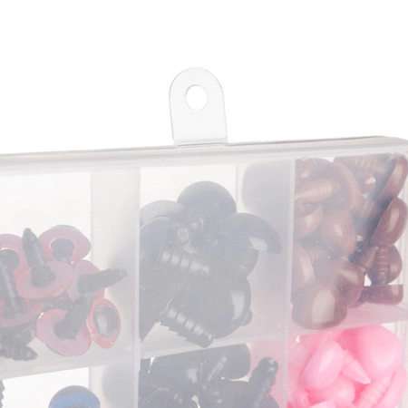 Oczy do Maskotek i Noski Pluszaków Misiów Bezpieczne Zestaw 560 el + Etui MAALEO 25761