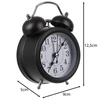Budzik Retro Klasyczny Zegar Wyraźny Głośny Klasyk Stojący Loft Alarm + LED IZOXIS