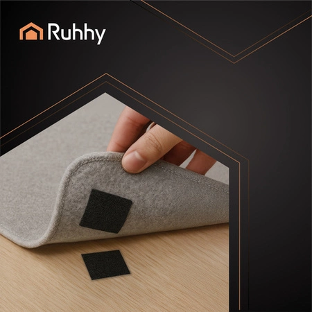 Taśma Rzep z Klejem Samoprzylepna 50 mm Czarny 5 mb Zestaw Haczyk Pętelka Ruhhy 25806