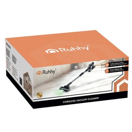 Odkurzacz Bezprzewodowy Ruhhy LunPro 400W LED 52min 35 kPa HEPA Składany 26708