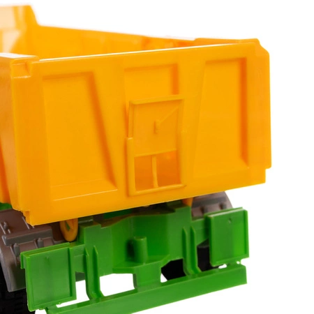 Duży Traktor z Przyczepą Ciągnik dla Dzieci na Napęd Ruchome Elementy XXL KRUZZEL