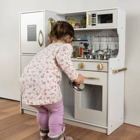 Drewniana Kuchnia XL dla Dzieci Światło Akcesoria KRUZZEL