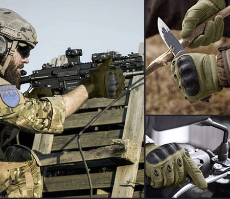 Rękawiczki Taktyczne Bojowe Survival Dotykowe XL TRIZAND