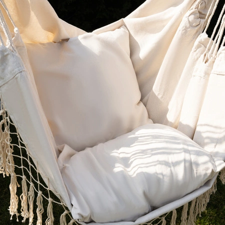 Fotel Wiszący Krzesło Brazylijskie Huśtawka Hamak Ogrodowy Bujany Poduszki GARDLOV