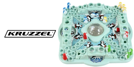 Gra Rodzinna Wyścig Pingwinów Planszówka Pingwiny KRUZZEL