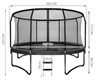 Trampolina 365-374cm 12ft Siatka Drabinka MALATEC