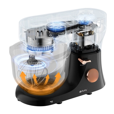 Robot Planetarny Kuchenny z Podgrzewaną Misą 6,2l Duży Wielofunkcyjny Ruhhy 25727