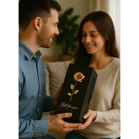 Wieczna Róża w Szkle LED Świecąca Prezent na Dzień Matki Mamy w Pudełku XL Ruhhy 25682