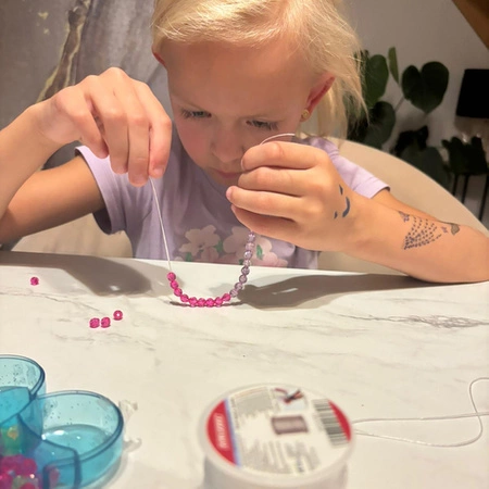 Gumka do Robienia Bransoletek Rolka Elastyczna 1mm 40 m metrów do Koralików KRUZZEL