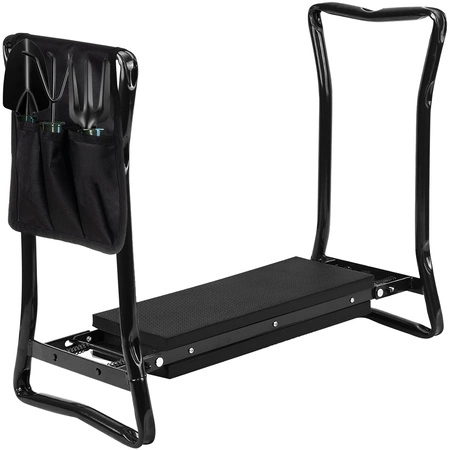 Klęcznik Ogrodowy Taboret Krzesło Składany Stołek 3w1 Ławka + Przybornik GARDLOV