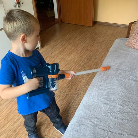 Odkurzacz Pionowy dla Dzieci z Dźwiękiem 2w1 i Ręczny Funkcja Ssania Dźwięk ISO TRADE