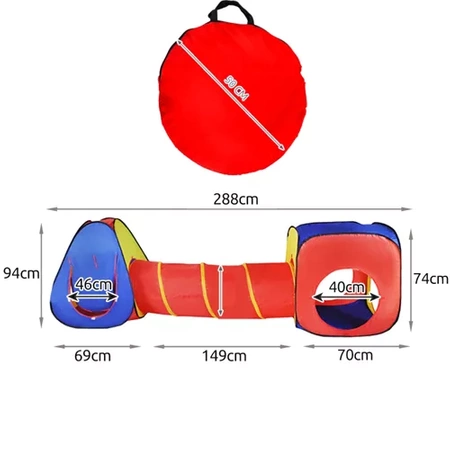 Namiot dla Dzieci Tipi Domek Wigwam Tunel do Domu Ogrodu Zestaw Ogrodowy KRUZZEL