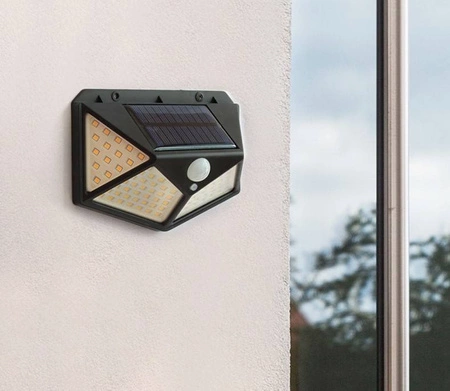 Lampa Solarna z Czujnikiem Ruchu Zmierzchu 100 LED IZOXIS