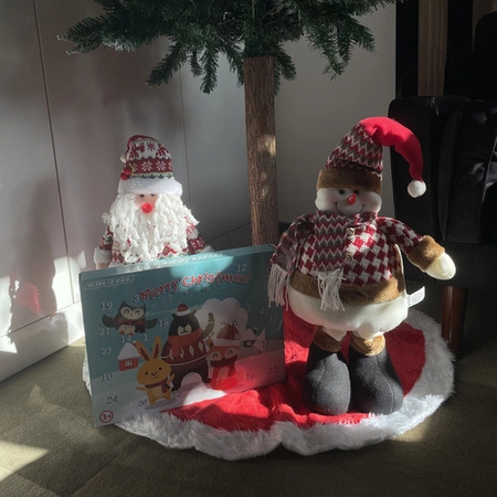 Skrzat Krasnal Mikołaj Świąteczny Teleskopowy Duży Wysoki 95cm Regulowany RUHHY