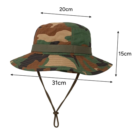 Kapelusz Męski Moro Wędkarski Wojskowy Turystyczny Lekki Regulowany 60 cm L Trizand 23833