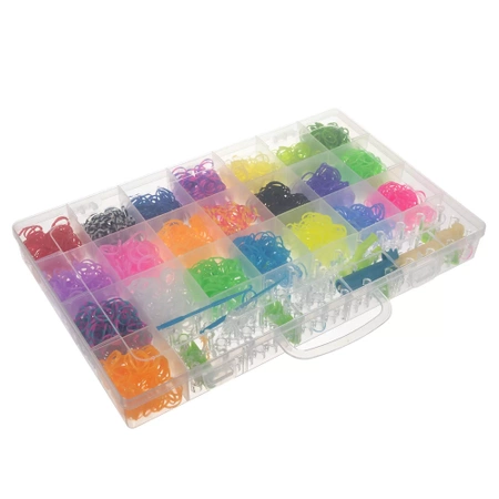 Gumki Zestaw do Robienia Bransoletek 4400 szt DIY KRUZZEL