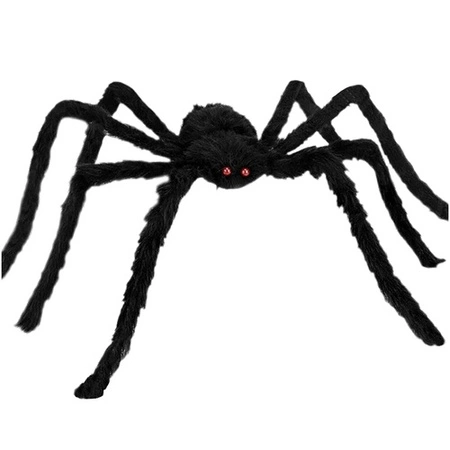Pająk Sztuczny Włochaty na Halloween Dekoracja Duży Ozdoba Czarny 50 cm Ruhhy 26029