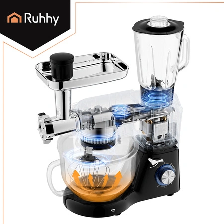 Robot Kuchenny Planetarny z Podgrzewaną Misą 6,2L Wielofunkcyjny + Blender