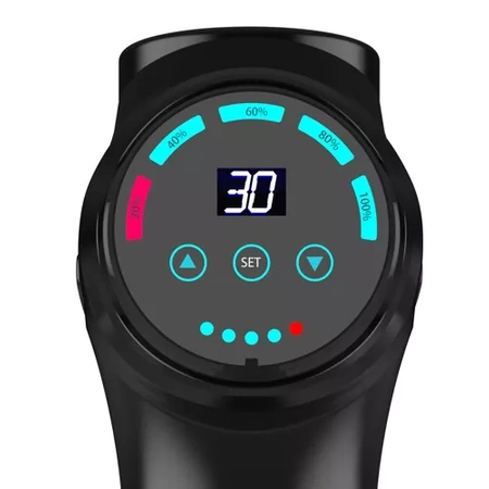 Pistolet do Masażu Masażer Gun Mocny do Ciała Pleców Wibracyjny 12 Końcówek MALATEC