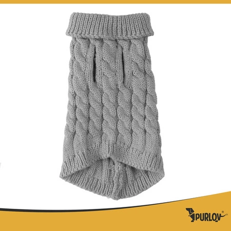 Ubranko dla Psa Kota Ciepły Sweterek Zimowy Sweter Ubranie na Zimę Golf M Purlov 26217