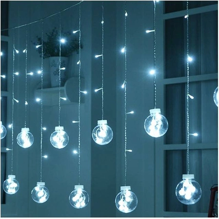 Kule Wiszące Lampki Choinkowe Kurtyna 108 LED zb ISO TRADE