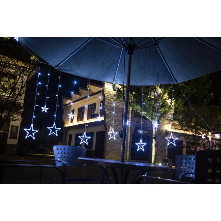 Lampki Choinkowe Wiszące Kurtyna LED na USB 2,5x1m ISO TRADE