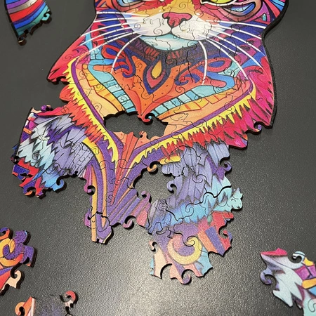 Puzzle Drewniane Układanka Klocki dla Dzieci Dorosłych Gra Logiczna Prezent KRUZZEL